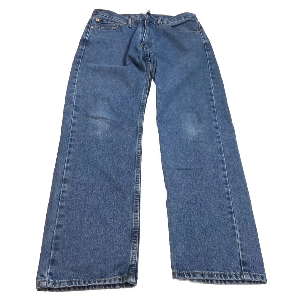 Levi's 505 Men's Straight Leg Jeans Size 32x29 Blue Denim Casual